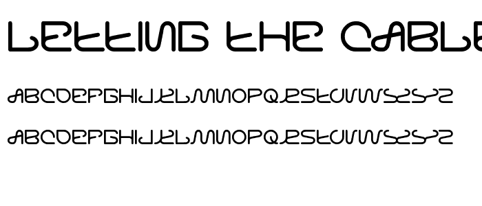 letting the cable sleep font